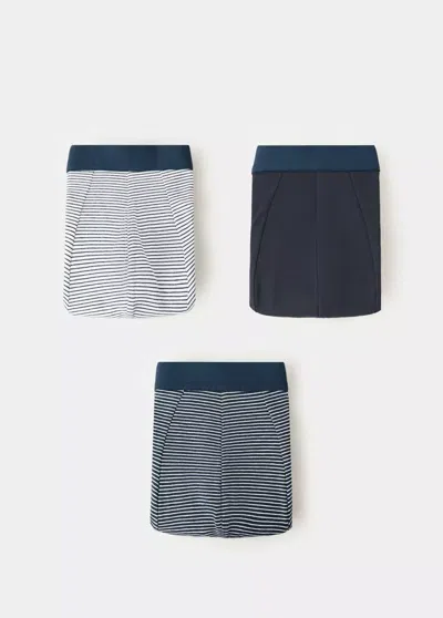 Mango Pack Of 3 Cotton Combination Briefs In Multi