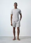 Mango Pack Pyjama À Taille Élastique In Gray