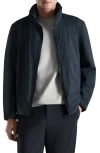 Mango Packable Water Repellent Jacket In Blue