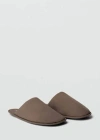 Mango Padded Slippers Brown