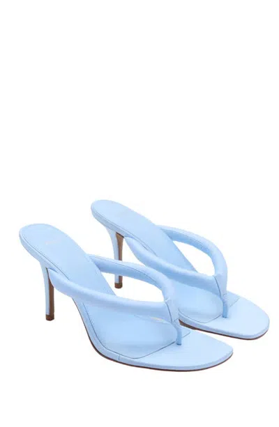 Mango Padded Strap Stiletto Heel Sandal In Blue