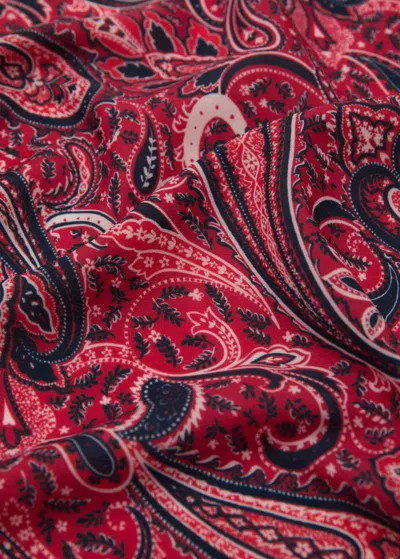 Mango Foulard En Imprimé Paisley Rouge - Femme - Taille Unique -  In Red