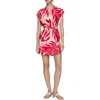 Mango Print Wrap Dress Ecru In Ecru
