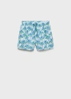 Mango Palm Trees Print Swimsuit Trunks Sky Blue In Sky Blue