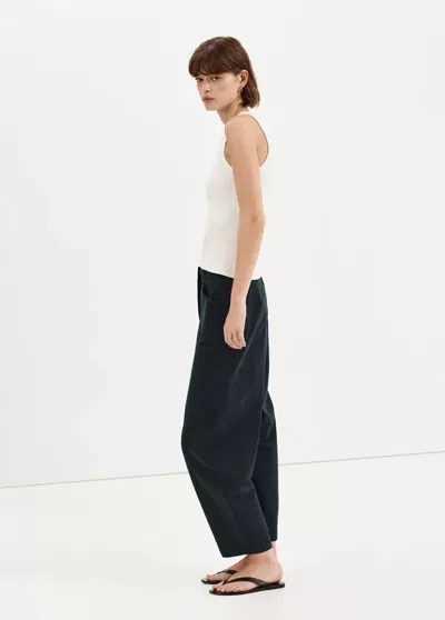Mango Pantalon Ballon Taille Haute In Blue
