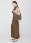 Mango Beaded Embroidered Balloon Pants In Brown