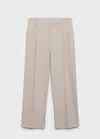 Mango Pantalon Beige - Femme - 44 -  In Neutral