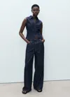 Mango Pantalon Bleu - Femme - Xl -  In Bleu