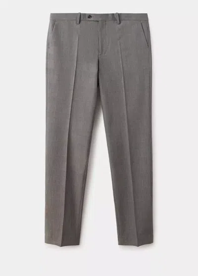 Mango Pantalon Costume Milán Slim-fit In Marron