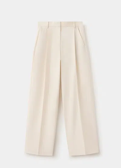 Mango Pantalon Costume Pinces In Neutral
