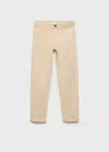 Mango Kids' Straight Pants In Neutral