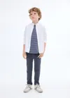 Mango Kids' Straight Pants In White
