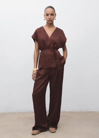 Mango Pantalon Chocolat - Femme - 42 -  In Brown
