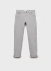 Mango Straight Pants In Gray