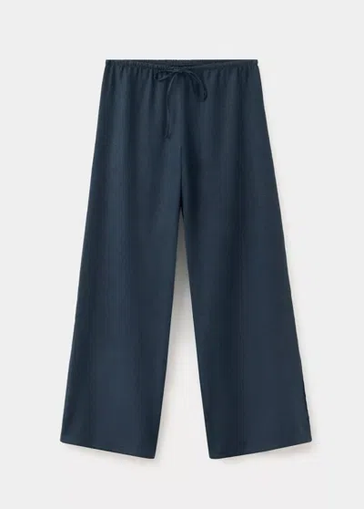 Mango Pantalon Droit Lin