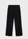 Mango Straight Mid-rise Trousers Black In Black
