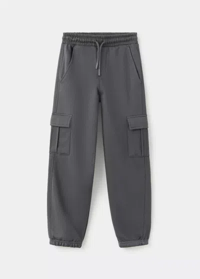 Mango Kids' Pantalon Jogger Cargo In Gray