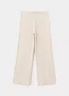 Mango Pantalon Maille Coton In Sand