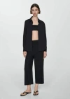 Mango Pantalon In Noir