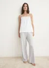 Mango Fluid Cotton Pajama Bottoms In Neutral