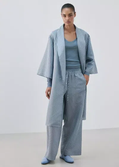 Mango Pantalon Pyjama Rayures In Bleu
