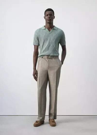 Mango Pantalon Relaxed-fit In Gray