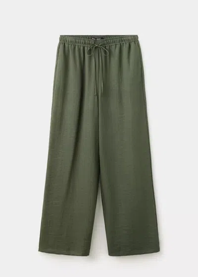 Mango Pantalon Salvia-w In Vert