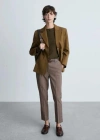 Mango Pantalon Skinny Crop Grenat - Femme - 52 -  In Grenat