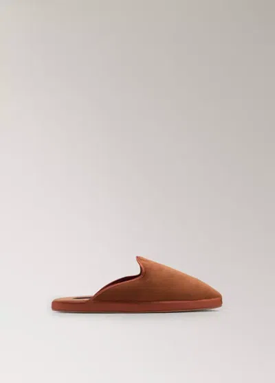 Mango Pantoufles Ouvertes In Brown