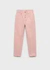 Mango Kids' Paperbag Jeans Pink
