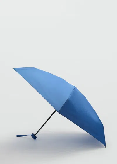 Mango Parapluie Pliant Mini Bleu - Femme - Taille Unique -