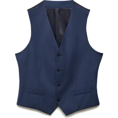 MANGO MANGO PARIS SUPERSLIM FIT STRETCH SUIT VEST