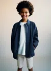 Mango Parka Dark Navy In Bleu Marine Foncé