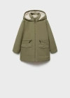 Mango Parka Khaki In Khaki