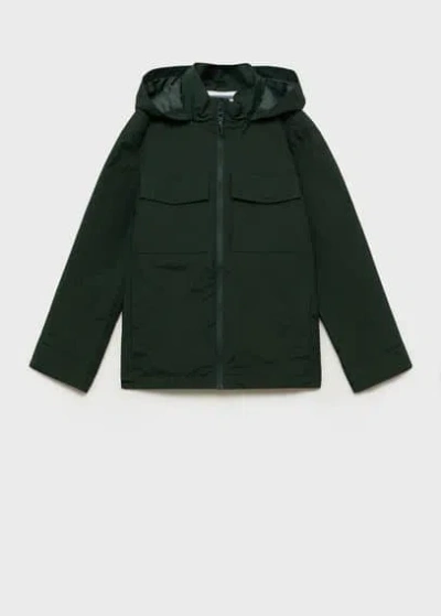 Mango Kids' Parka Dark Green