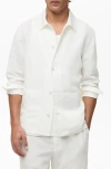 Mango Patch Pocket Button-up Shirt In White