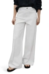 Mango Patch Pocket High Waist Wide Leg Jeans