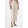 Mango Patch Pocket High Waist Wide Leg Jeans In Sand