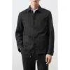 Mango Patch Pocket Jacket In Black