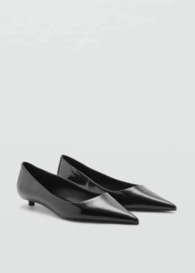 Mango Patent Leather-effect Heeled Shoes Black