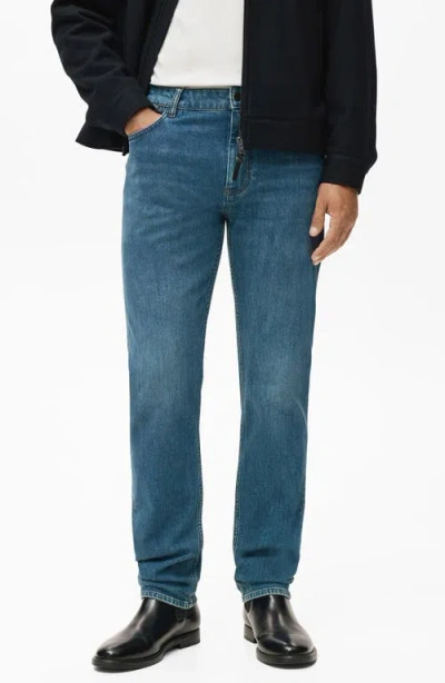 Mango Patrick Slim Fit Ultra Soft Touch Jeans In Blue