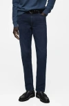 Mango Patrick Slim Fit Ultra Soft Touch Stretch Denim Jeans In Deep Dark Blue