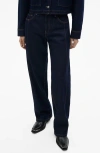 Mango Pauli Straight Leg Jeans In Open Blue