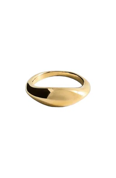 Mango Peaked Goldtone Ring