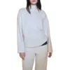 Mango Perkins Funnel Neck Sweatshirt In Ecru