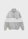 Mango Sweat-shirt Col Montant Gris Chiné Moyen - Enfants - 5-6 Ans -  Kids In Gray