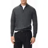 Mango Perkins Wool Quarter Zip Sweater In Gray
