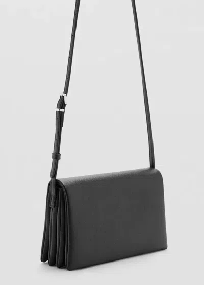 Mango Petit Sac Bandoulière In Noir