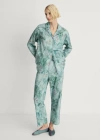 Mango Pijama Trouser Green In Green