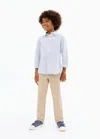 Mango Kids' Plain Chino Trousers Sand In Brown